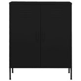 Storage Cabinet Black 31.5x13.8x40 Steel